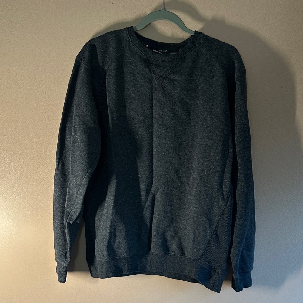 Men's Classic Dark Gray Crewneck Sweater